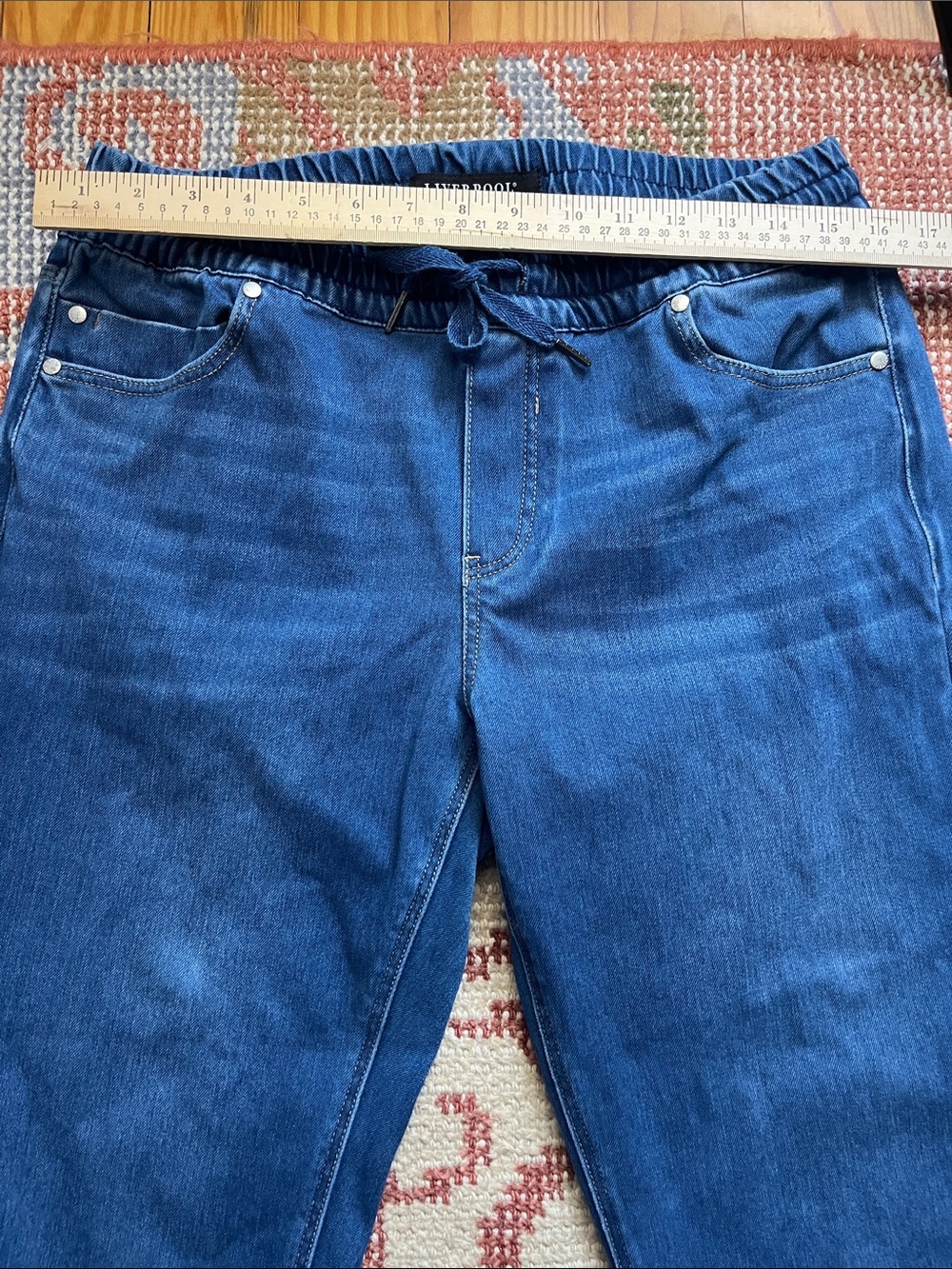 Liverpool Jean Company Drawstring Jogger Pants Size Large - Picture 2 of 9